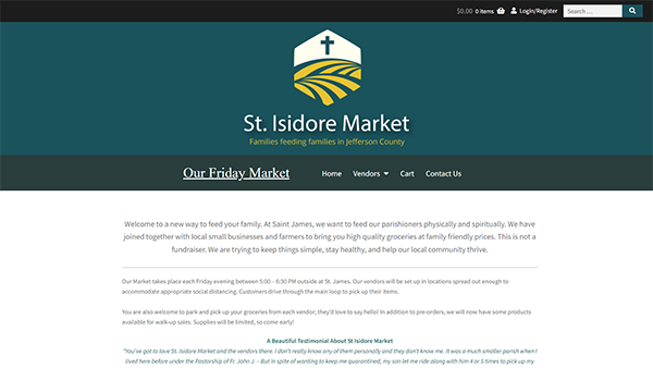 St. Isidore Market Website